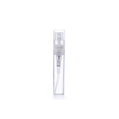 Botella de muestra de vidrio de perfume de 10 ml con bomba de spray de plástico a prueba de fugas Sí
