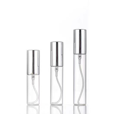 5 ml de calidad Mini muestra vacía Oro Negro Plata Aluminio Sprayer Spray de vidrio