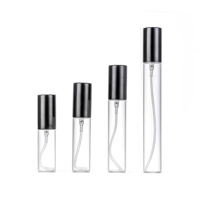 Botella de vidrio de perfume recargable de tamaño pequeño