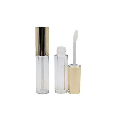 Tubo de brillo labial negro caja negra envuelta con logotipo personalizado