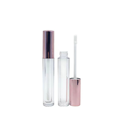 Sello de goma cerradura de tornillo tubo de plástico bálsamo labial para recipiente cosmético embalaje personalizado 4g boca redonda vacía tubo de lápiz labial con
