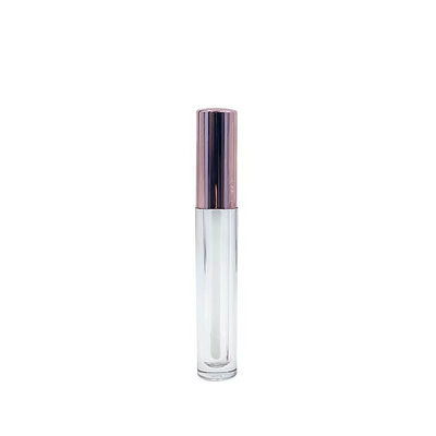 Sello de goma cerradura de tornillo tubo de plástico bálsamo labial para recipiente cosmético embalaje personalizado 4g boca redonda vacía tubo de lápiz labial con