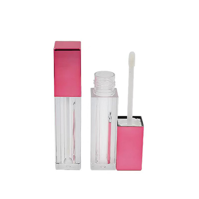 Tubo de bálsamo labial para recipiente cosmético personalizado 3G boca vacía biselada tubo de lápiz labial con cerradura de tornillo de sello de goma plástico