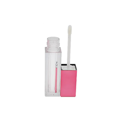 Tubo de bálsamo labial para recipiente cosmético personalizado 3G boca vacía biselada tubo de lápiz labial con cerradura de tornillo de sello de goma plástico