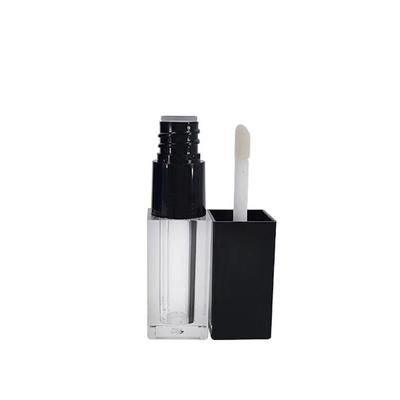 Tubo de lápiz labial de boca redonda vacía de 4g personalizado con cerradura de tornillo de sello de goma Tubo de bálsamo labial de plástico para envases de recipientes cosméticos