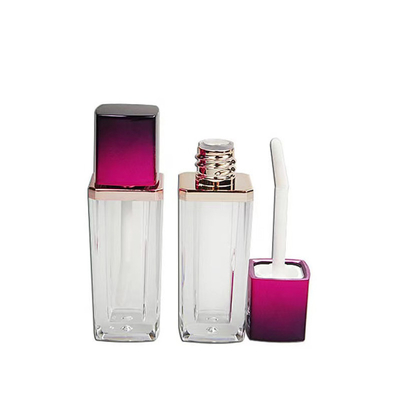 Capa de tornillo Blanco suave 5G de paja de trigo embalaje cosmético tubos de lápiz labial con logotipo y tapa personalizables