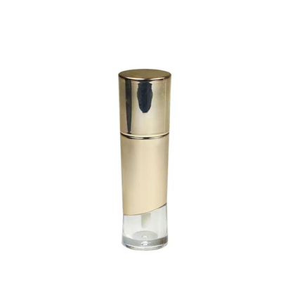 Impresión en pantalla Tubo de plástico con cabeza de cepillo para 5 ml de esmalte labial de color rojo de alto brillo