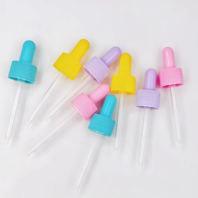 Color personalizado 18 mm 24 mm de PP de plástico con costilla goteador para el suero de cuidado de la piel