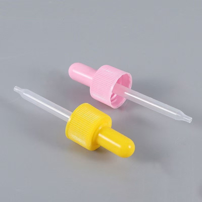 Color personalizado 18mm 24mm PP con costilla gotero de plástico con pipeta de plástico herramienta profesional de distribución de líquidos