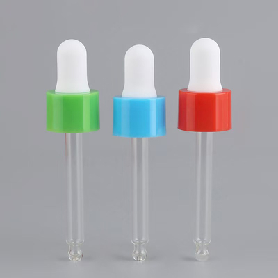 Color personalizado 18 mm 24 mm gotero de plástico de PP liso con pipeta de plástico para mediciones precisas