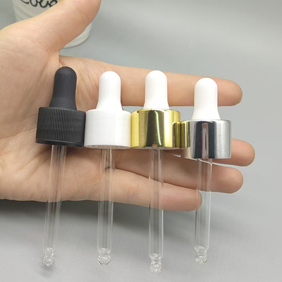 Color personalizado 18 mm 24 mm de aluminio de cierre de gotero de plástico para botella de aceite esencial