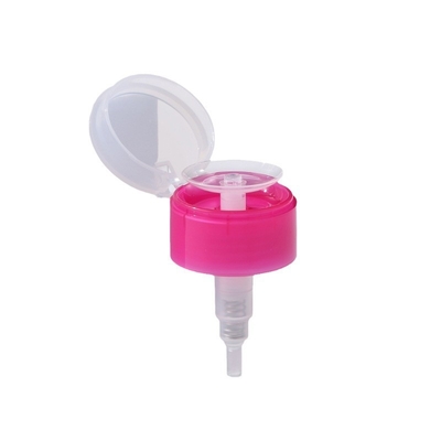 Material de PET de plástico colorido 28/410 33/410 0,5cc Dosis Flip Top Dispenser de esmalte de uñas, extractor de aceite, bomba a prueba de fugas