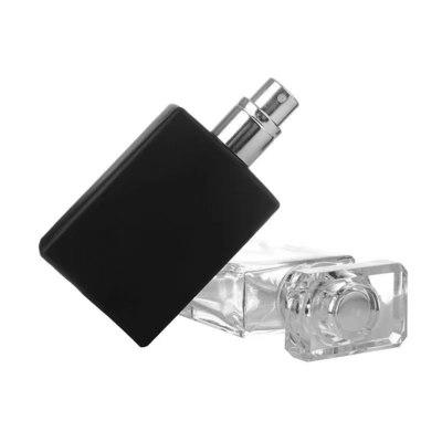 Matt Negro 30 ml 50 ml 100 ml Botella de vidrio de perfume de niebla