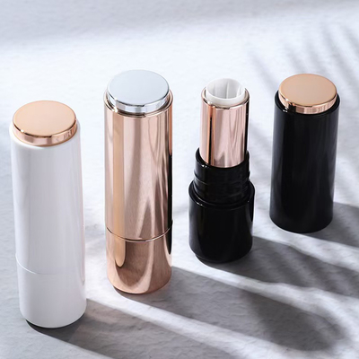 Embalaje vacío Tubos de brillo labial de 6 ml con varilla redonda con logotipo personalizado Tubos de brillo labial