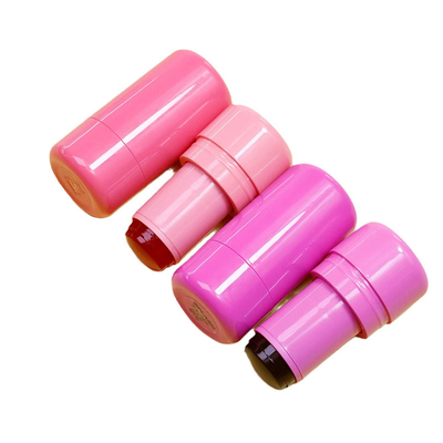Tubo de bálsamo labial de plástico con tapa de tornillo fácil de transportar y sellar para envases de recipientes cosméticos