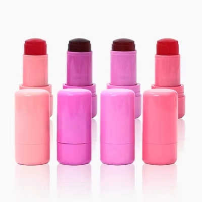 Tubo de bálsamo labial de plástico con tapa de tornillo fácil de transportar y sellar para envases de recipientes cosméticos
