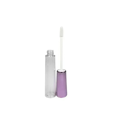 DIY 4g boca vacía redonda tubo de lápiz labial sello de caucho cerradura de tornillo plástico tubo de bálsamo labial para envases de recipientes cosméticos