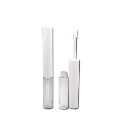 DIY 4g boca vacía redonda tubo de lápiz labial sello de caucho cerradura de tornillo plástico tubo de bálsamo labial para envases de recipientes cosméticos