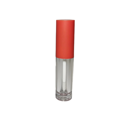 Embalaje Vacío 6ml Tubos de brillo labial transparentes Varilla redonda Logotipo personalizado Tubos de brillo labial