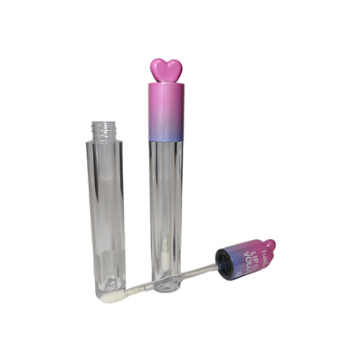 Tubo negro de brillo labial con cerradura de tapa de tornillo Caja negra con logotipo personalizado