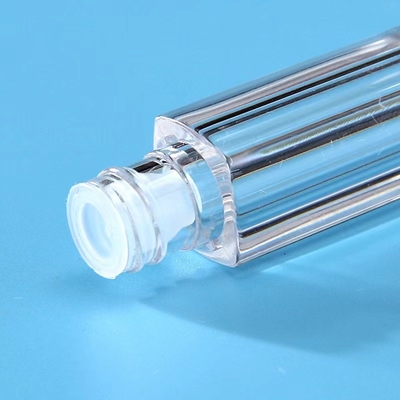 Embalaje de plástico compacto y portátil con cerradura de tornillo de sello de caucho personalizado para cosméticos