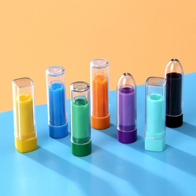 1G tubo de lápiz labial vacío cerradura de tornillo tubo de plástico de bálsamo labial para envases de recipientes cosméticos
