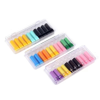 1G tubo de lápiz labial vacío cerradura de tornillo tubo de plástico de bálsamo labial para envases de recipientes cosméticos
