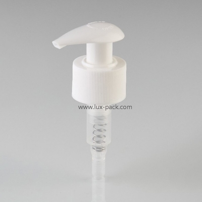 Bomba dispensadora de líquido de color personalizado de 24 mm y 28 mm, resorte interno, bomba de loción izquierda-derecha