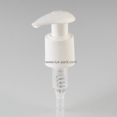 Bomba dispensadora de líquido de color personalizado de 24 mm y 28 mm, resorte interno, bomba de loción izquierda-derecha
