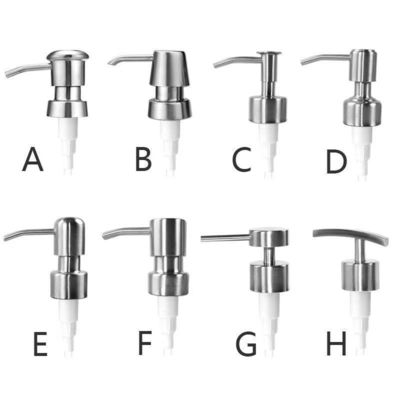 Dispensador de jabón de manos con bomba de loción de acero inoxidable de color personalizado de 28 mm