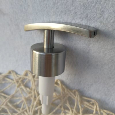Dispensador de jabón de manos con bomba de loción de acero inoxidable de color personalizado de 28 mm