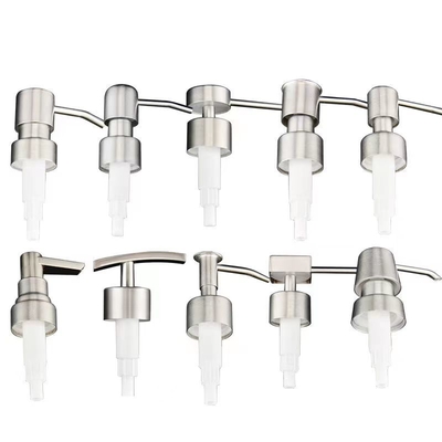 Dispensador de jabón de manos con bomba de loción de acero inoxidable de color personalizado de 28 mm