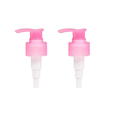 Bomba dispensadora de loción de 24 mm y 28 mm, color personalizado, cierre acanalado, bomba de loción de plástico PP