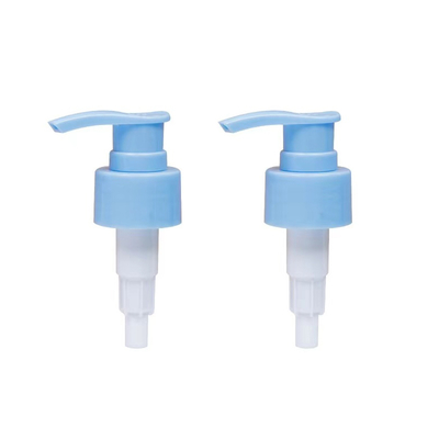 Bomba dispensadora de loción de 24 mm y 28 mm, color personalizado, cierre acanalado, bomba de loción de plástico PP