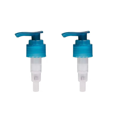 Bomba dispensadora de loción de 24 mm y 28 mm, color personalizado, cierre acanalado, bomba de loción de plástico PP