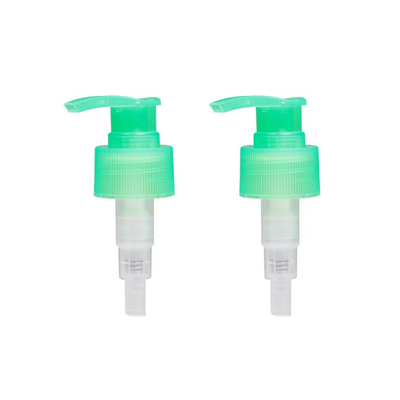 Bomba dispensadora de loción de 24 mm y 28 mm, color personalizado, cierre acanalado, bomba de loción de plástico PP