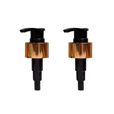 Bomba dispensadora de loción de 24 mm y 28 mm, color personalizado, cierre acanalado, bomba de loción de plástico PP