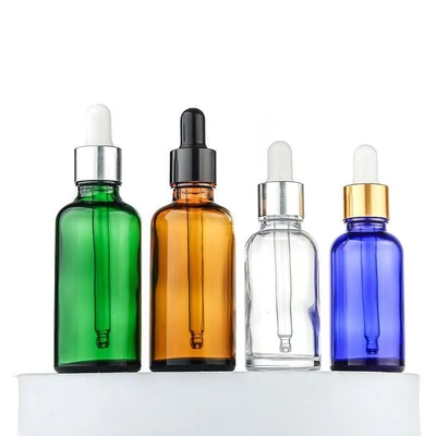 Botella de aceite esencial de vidrio y plástico PP vacía de 5 ml, 10 ml, 15 ml, 20 ml, 30 ml, 50 ml y 100 ml para bomba médica