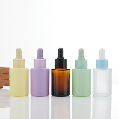 Botella de aceite esencial vacía de color personalizado con gotero negro 5ml 10ml 15ml 20ml 30ml 50ml 100ml