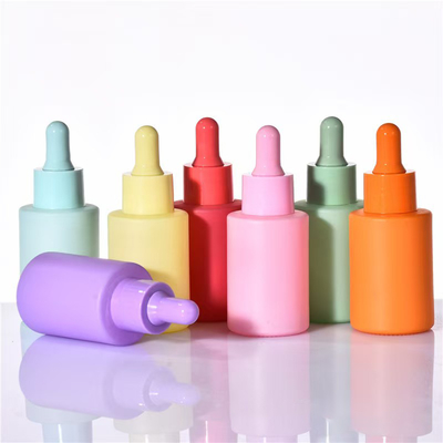 Botella de aceite esencial vacía de color personalizado con gotero negro 5ml 10ml 15ml 20ml 30ml 50ml 100ml