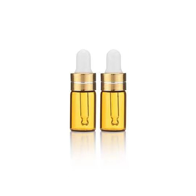 Botella de aceite esencial de 5 ml, 10 ml, 15 ml, 20 ml, 30 ml, 50 ml y 100 ml con color dorado transparente