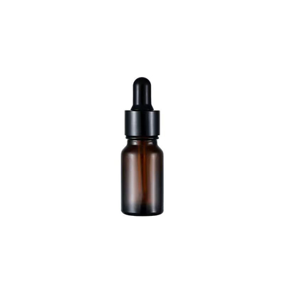 Cierre del gotero Botella de aceite esencial de color marrón de 30 ml para aceites naturales