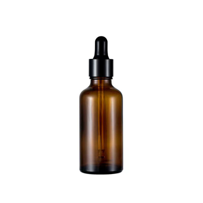 Cierre del gotero Botella de aceite esencial de color marrón de 30 ml para aceites naturales