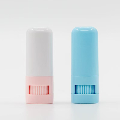 10g de botella de blush vacío, deodorante, bálsamo, top rotativo, envasado de plástico y cosmético, reutilizable