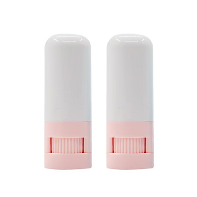 Botella de bálsamo labial personalizada 7g de desodorante vacío Bastón de rubor Bastón de botella de relleno de fondo Contenedor de embalaje de plástico cosmético reutilizable