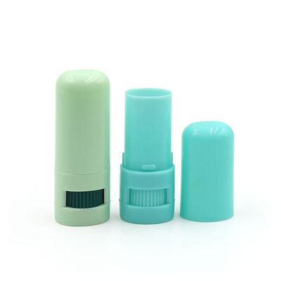 Botella de bálsamo labial personalizada 7g de desodorante vacío Bastón de rubor Bastón de botella de relleno de fondo Contenedor de embalaje de plástico cosmético reutilizable
