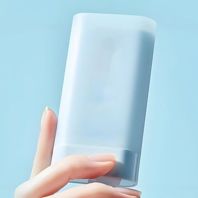 Barra de desodorante vacía personalizada de 20 g con base giratoria y resorte, botella de bálsamo, tubo cosmético para colorete, envase de plástico reutilizable