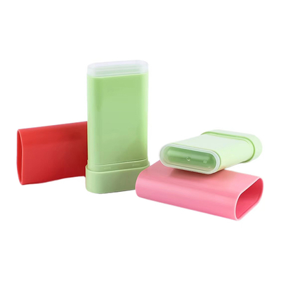 Personalizado de alta calidad 10g de botella de blush vacío de desodorante de bálsamo Top rotation cosmético plástico de embalaje contenedor reutilizable