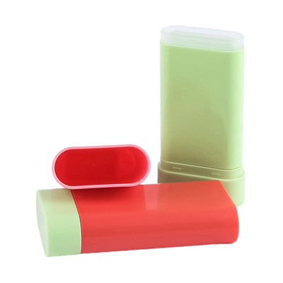 Personalizado de alta calidad 10g de botella de blush vacío de desodorante de bálsamo Top rotation cosmético plástico de embalaje contenedor reutilizable