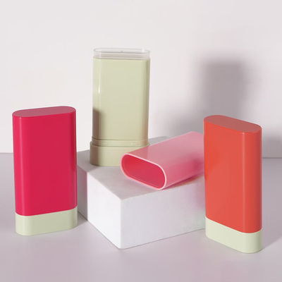 Botellas de plástico retráctiles giratorias en varios colores se pueden usar para protector solar y crema corporal